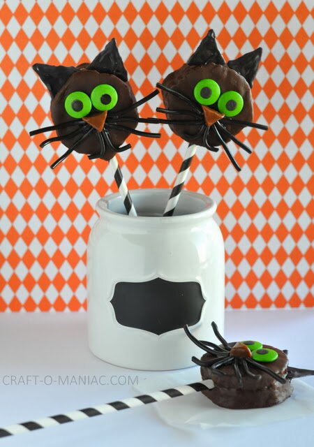chocolate cat halloween treats5